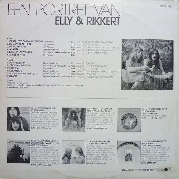 Elly and Rikkert Een Portret Van Elly and Rikkert : LP Back